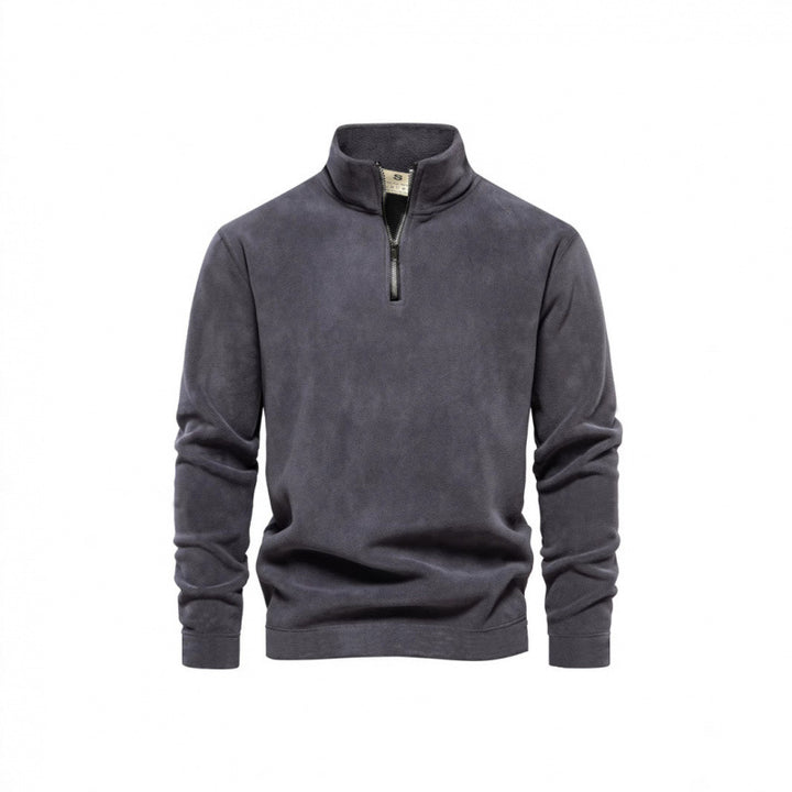 Herren Fleece-Pullover mit Stehkragen Drune