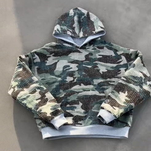 Damen Hoodie mit camouflaged gefüttertem Innenbereich Drune