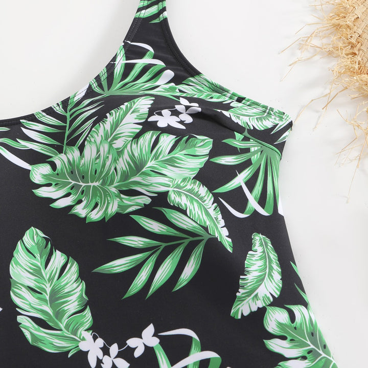 Damen Schwimmanzug mit floralem Muster und modischem Short-Design Drune
