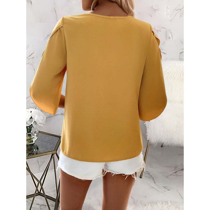 Damen Bluse mit weitem Schnitt und elegantem Design Drune