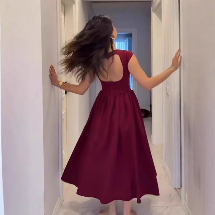 Damen Langarm Kleid mit figurumspielendem Schnitt Drune