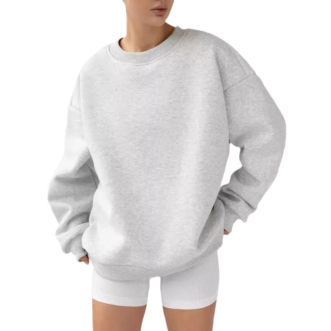 Damen lässiger Oversized Sweatpullover Drune