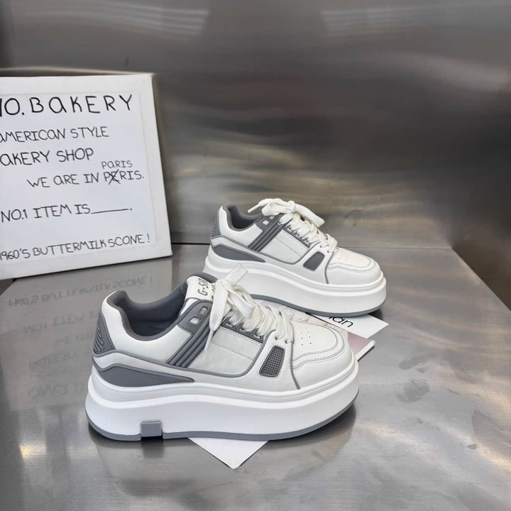Damen Sportliche Sneakers mit dämpfender Plateausohle und atmungsaktiven Einsätzen Drune