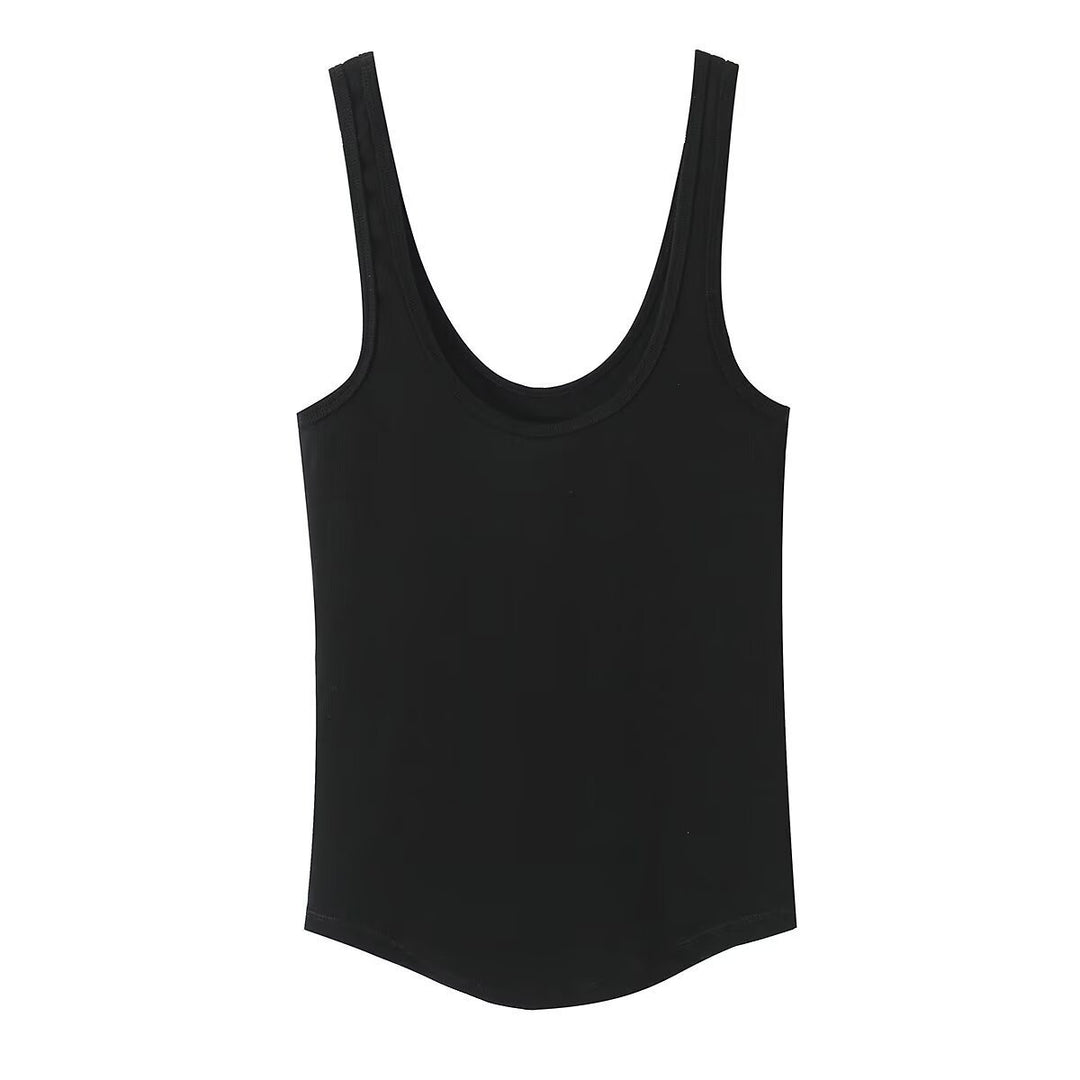 Damen Sportliches Basic Top Drune