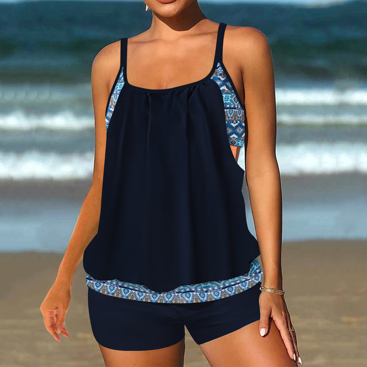 Damen modischer Tankini mit lässigem Schnitt Drune