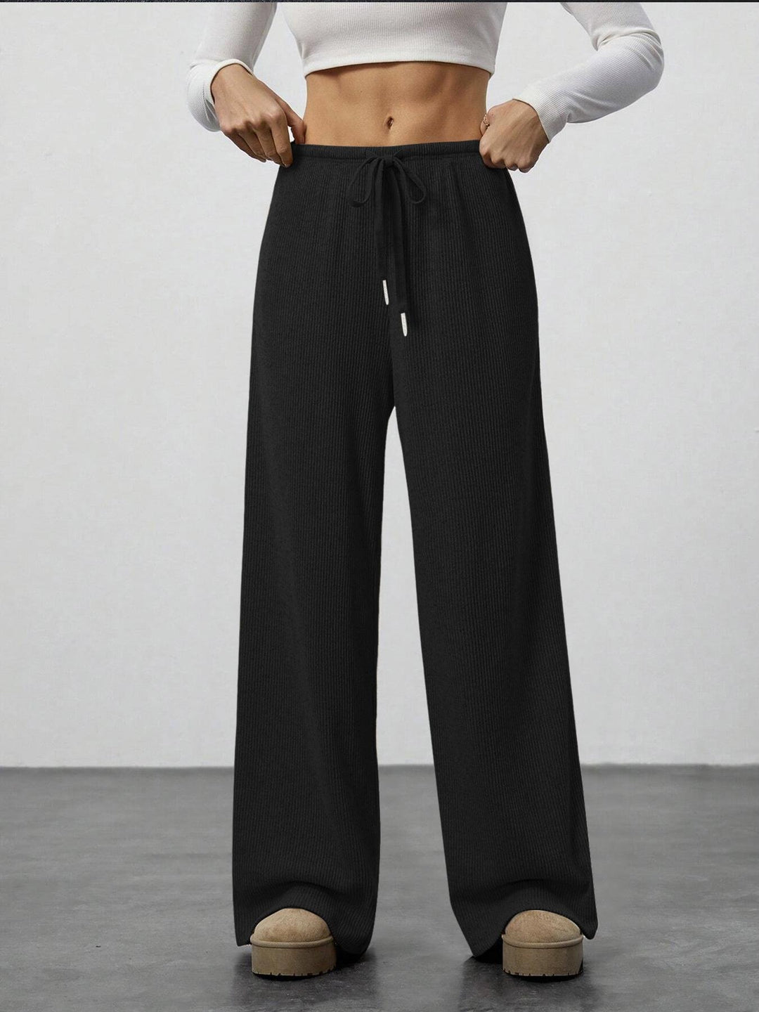 Damen weite Strickhose Drune