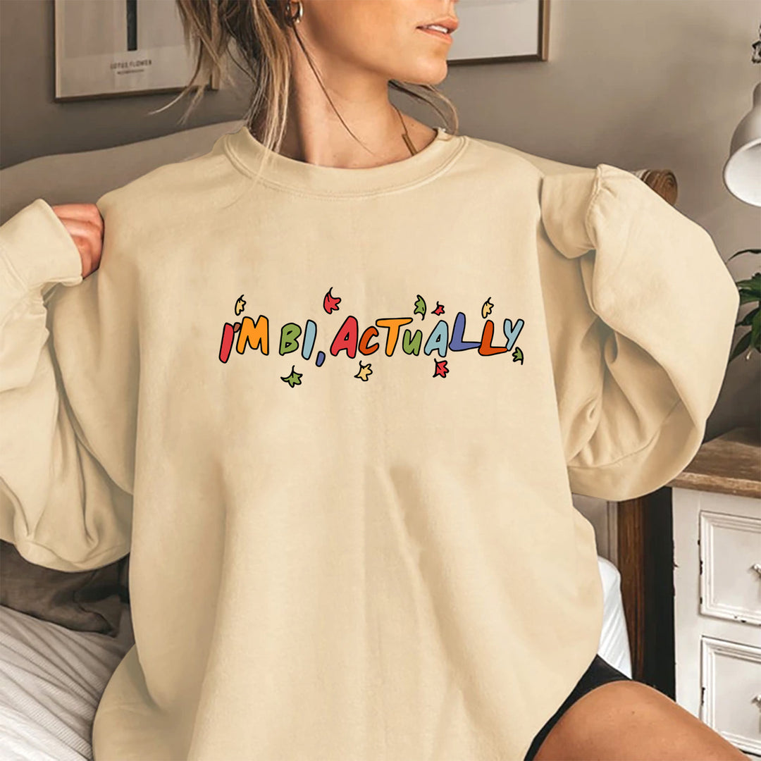 Damen Sweater mit kreativem Druck und lässigem Schnitt Drune
