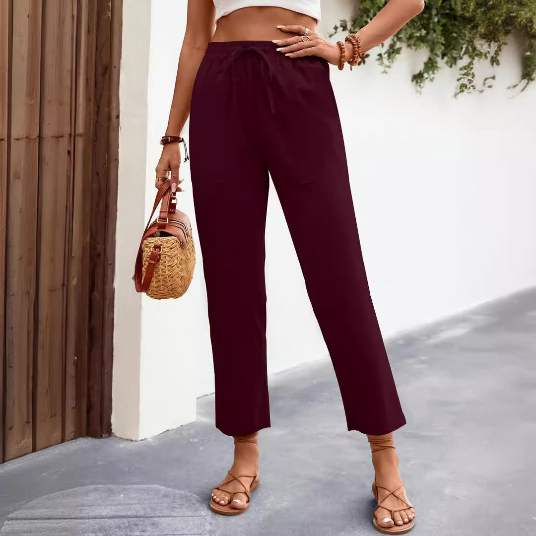 Damen Bequeme Freizeithose mit seitlichen Taschen Drune