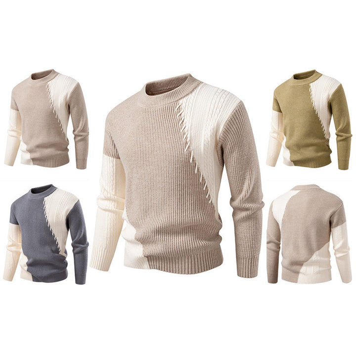 Herren modischer Strickpullover mit einzigartigem Zopfmuster und modernem Design Drune