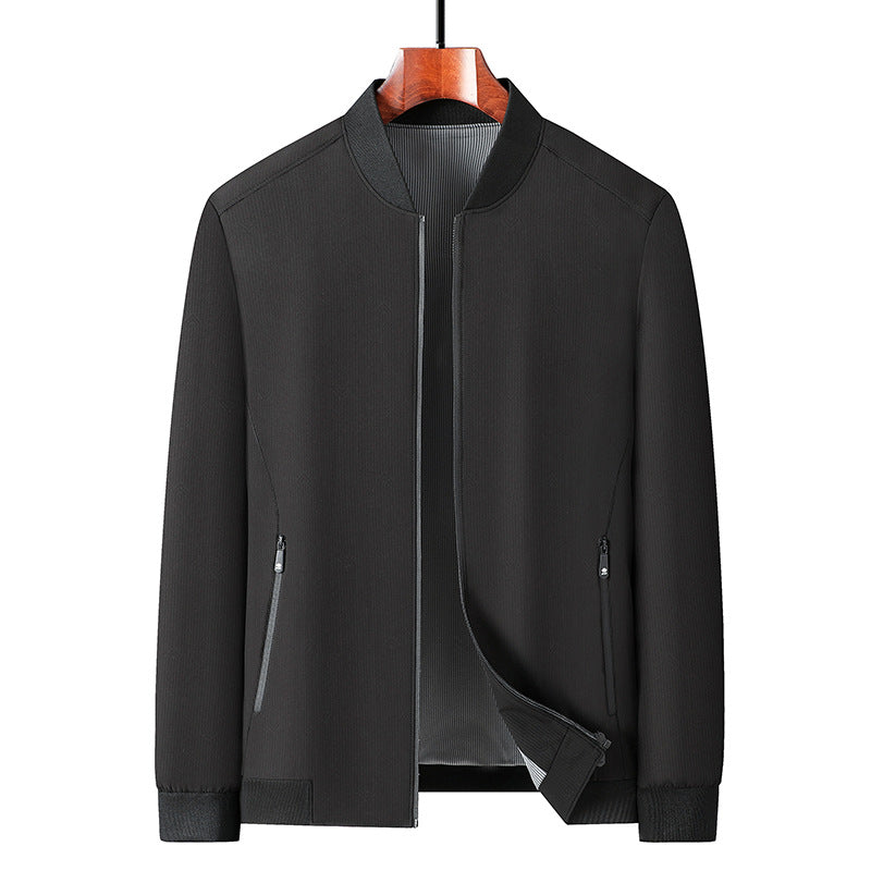 Herren leichte Übergangsjacke mit strukturiertem Design und funktionalen Reißverschlusstaschen Drune