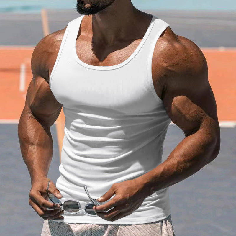Herren nan figurbetontes funktionales Tanktop mit hohem Armausschnitt und Stretchjersey Drune