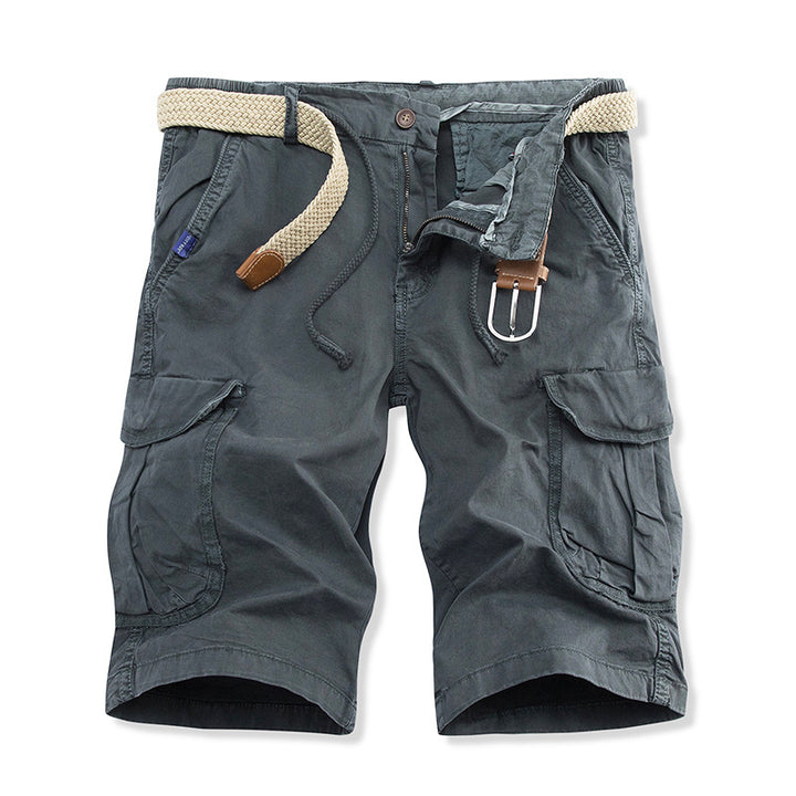 Herren vielseitige Cargo-Shorts mit verstellbarem Gürtel Drune