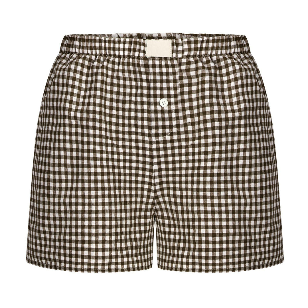 Damen lässige Karohose Drune