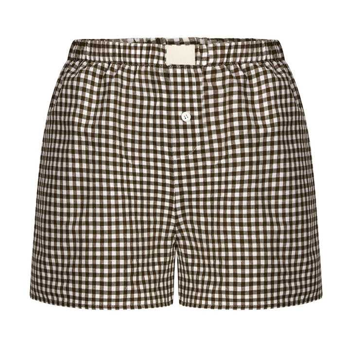 Damen lässige Karohose Drune