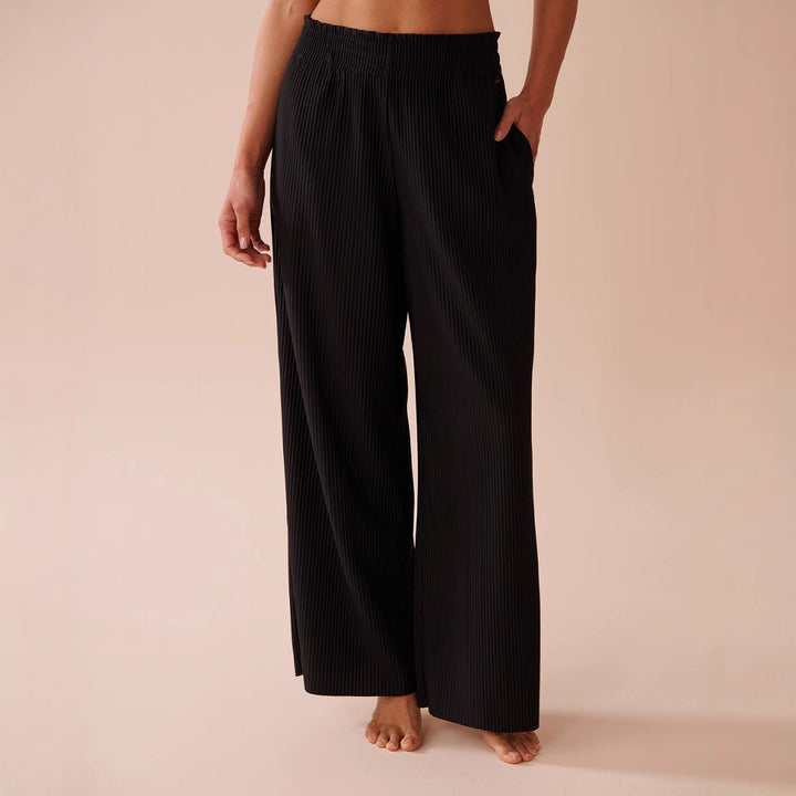 Damen Plisseehose mit elastischem Bund und seitlichen Eingrifftaschen Drune