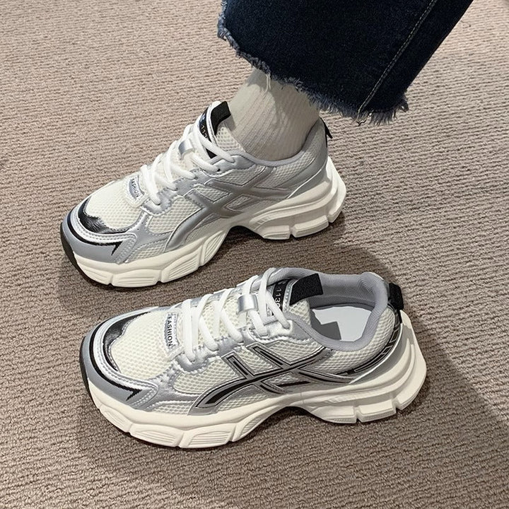 Damen Sportliche Lifestyle-Sneaker mit atmungsaktivem Obermaterial Drune