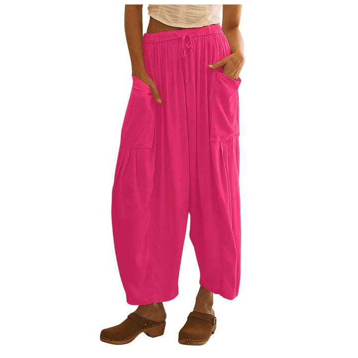 Damen Weite Sommerhosen Drune