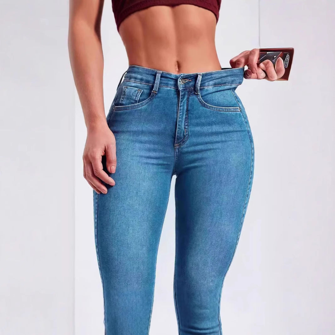 Hochtaillierte sculpting Skinny Jeans für Frauen mit Stretch Drune