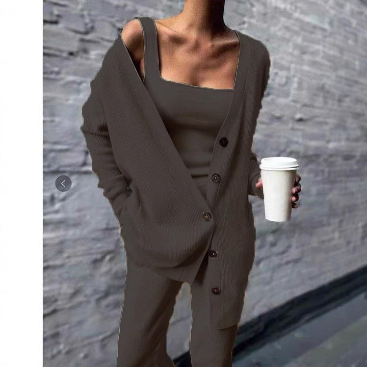 Damen Strickjacke mit lässigem Schnitt und praktischen Taschen Drune