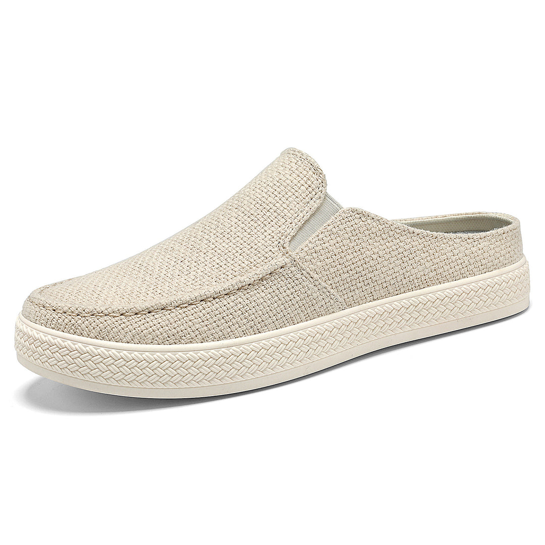 Damen nan Slip-On Mule Sneaker mit gewebtem Textil-Obermaterial und profilierter Gummisohle Drune