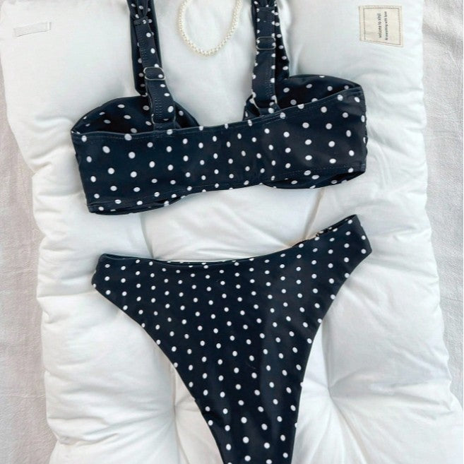 Damen Bandeau-Bikini-Set mit Muschel-Detail Drune