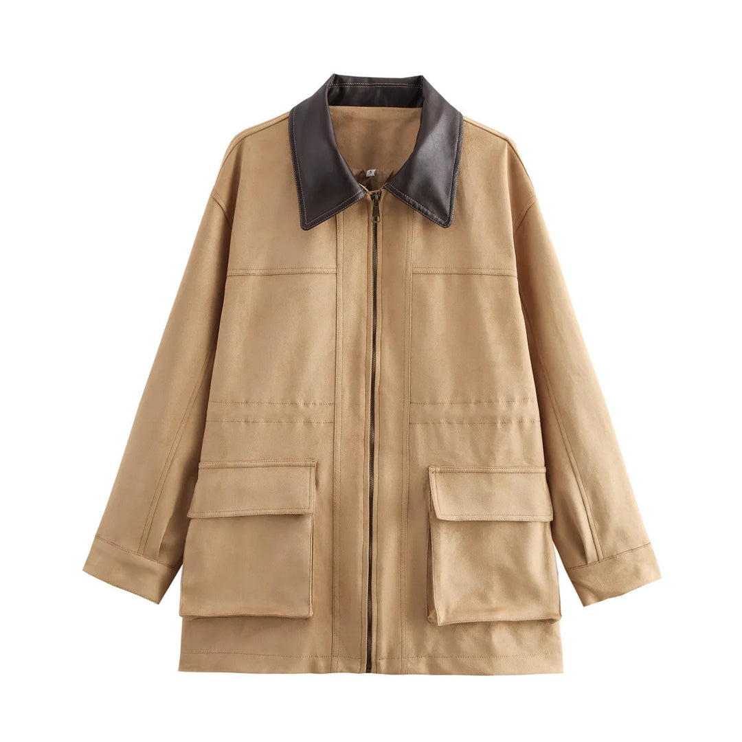 Damen Übergangsjacke mit praktischem Zip und großen Taschen Drune