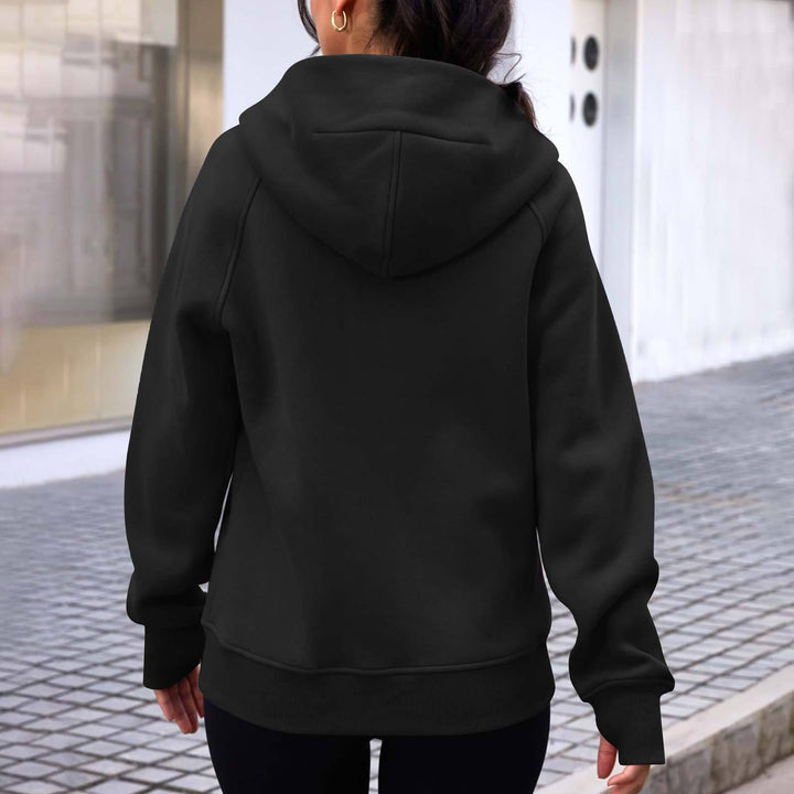Damen gemütlicher und stilvoller Zip-Hoodie Drune