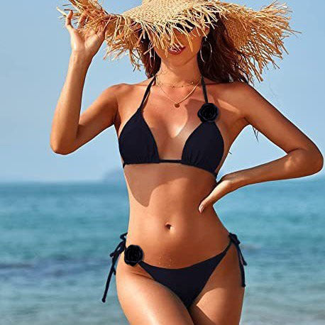 Damen Triangel-Bikini mit eleganten Rüschendetails Drune
