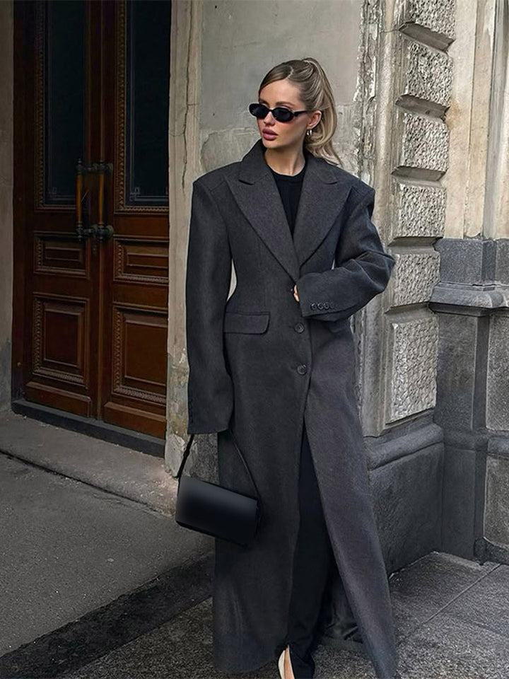 Damen eleganter Oversized-Mantel Drune