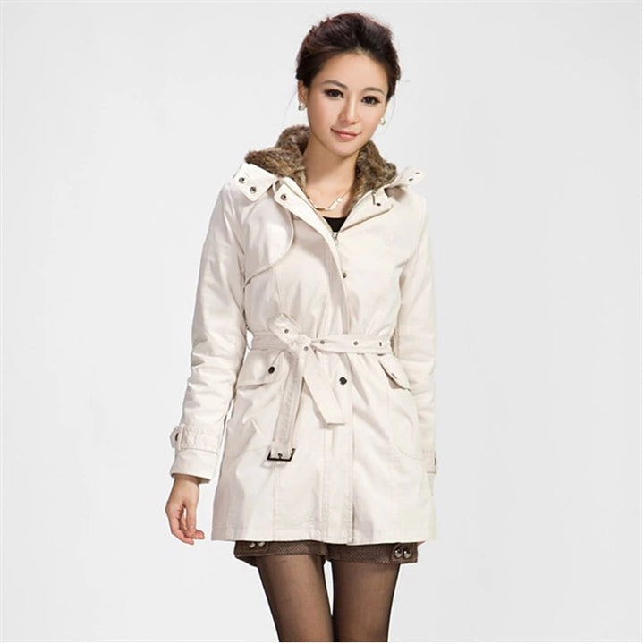 Drune - Kuschelige Damen Winterjacke, Fleece-Futter