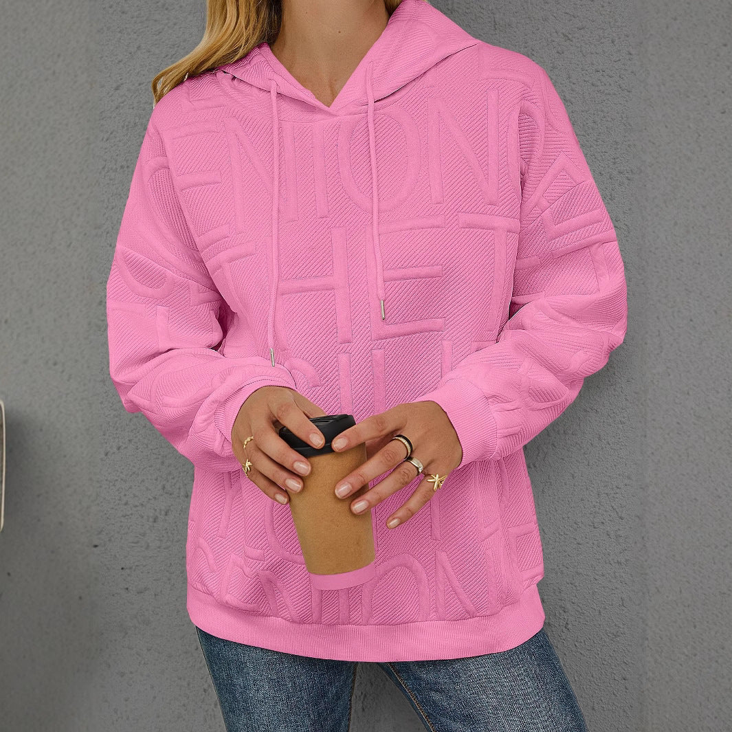 Damen Oversize Kapuzenpullover mit strukturiertem Design Drune