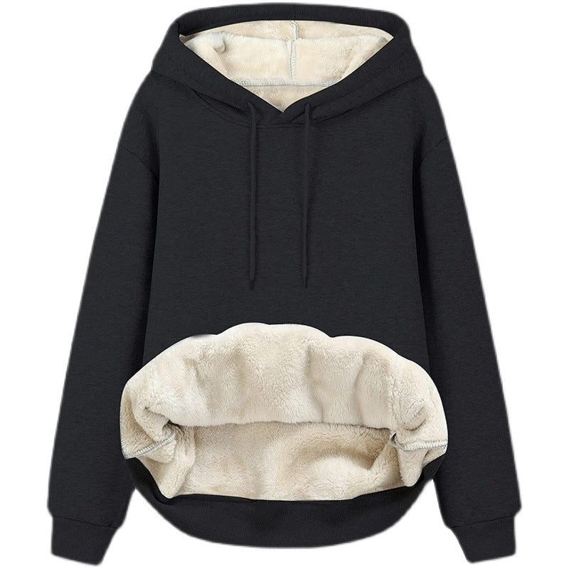 Damen Kuscheliger Hoodie mit Fleece-Innenfutter und praktischen Taschen Drune