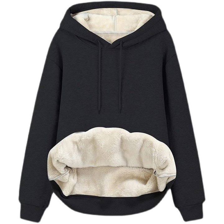 Damen Kuscheliger Hoodie mit Fleece-Innenfutter und praktischen Taschen Drune
