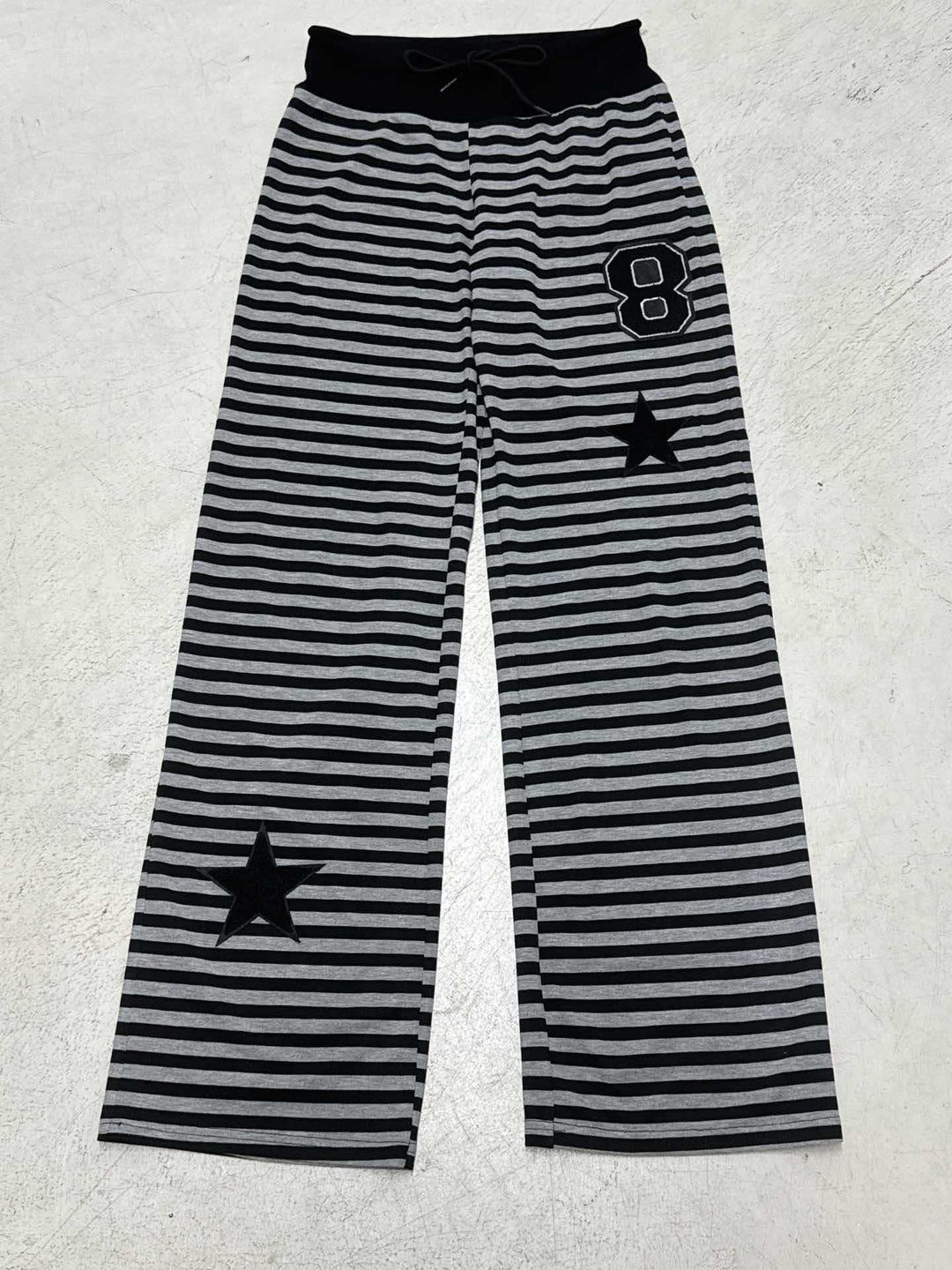 Damen Freizeithose mit gestreiftem Muster und praktischen Seitentaschen Drune