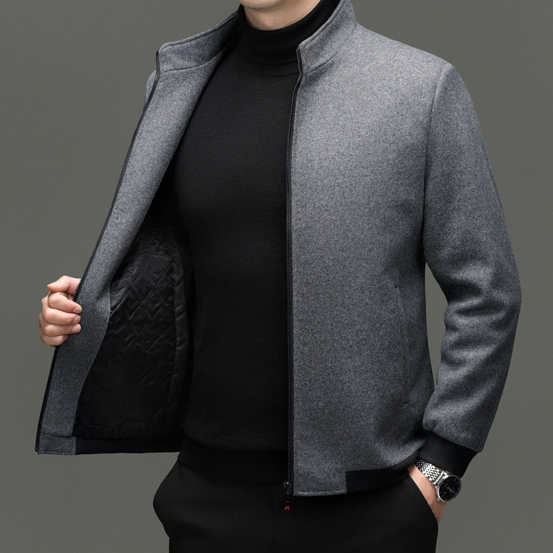 Herren Übergangsjacke mit elegantem Stehkragen und sportlichen Details Drune
