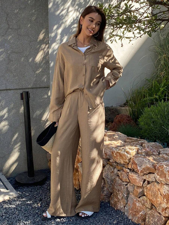 Damen Bequemes Lounge-Set aus leichtem Stoff mit eleganten Details Drune