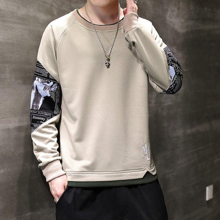 Herren modisches Sweatshirt mit einzigartigen Druckdetails Drune