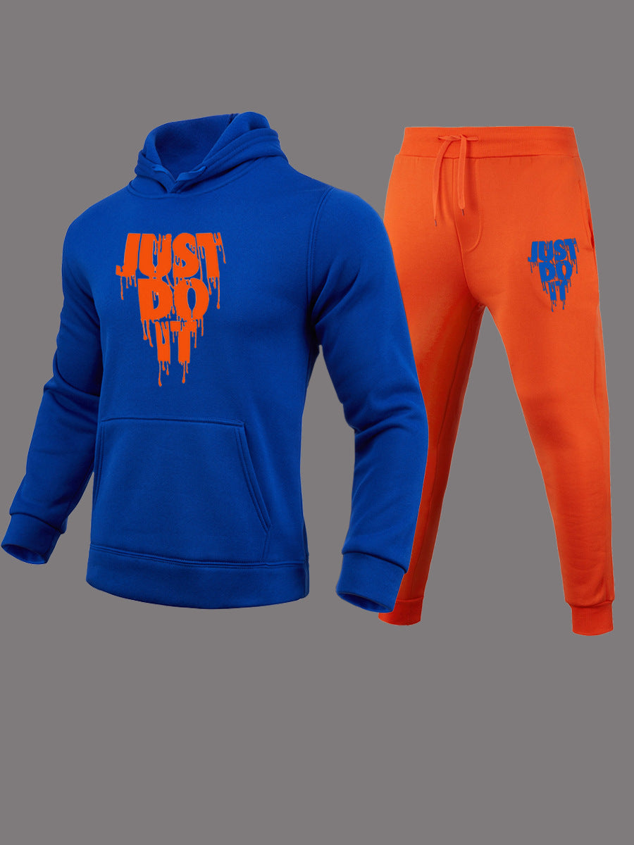 Damen Freizeit Sweatshirt und Jogginghose Set mit grafischem Aufdruck Drune