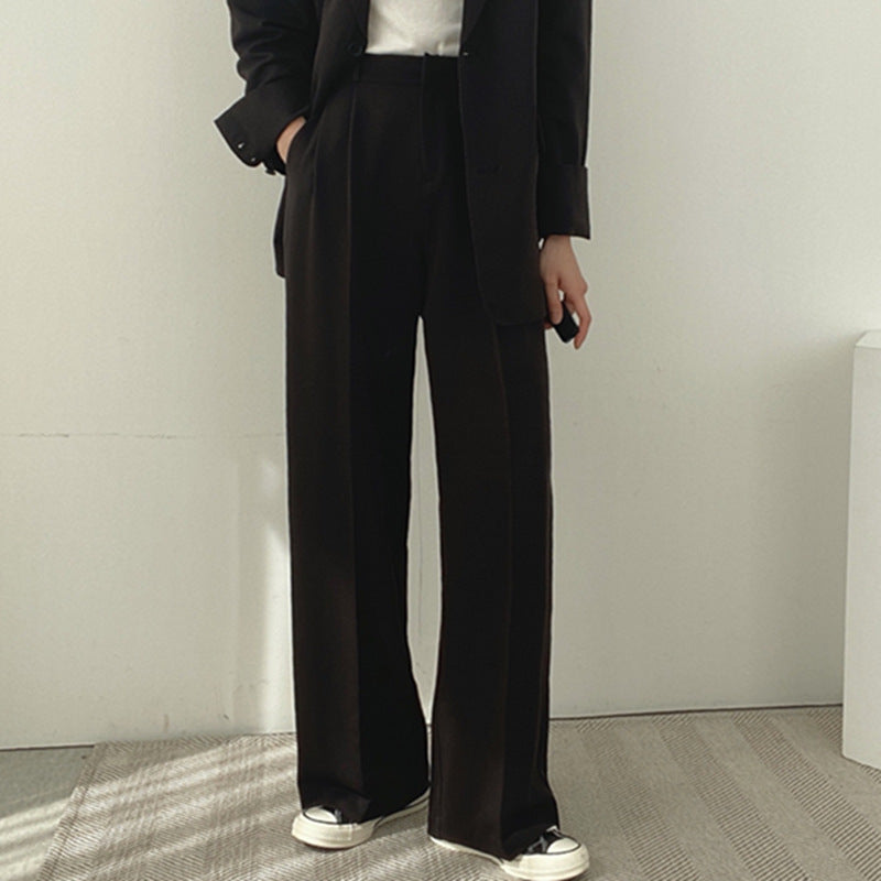 Damen elegantes Blazer-Set mit weitem Schnitt Drune