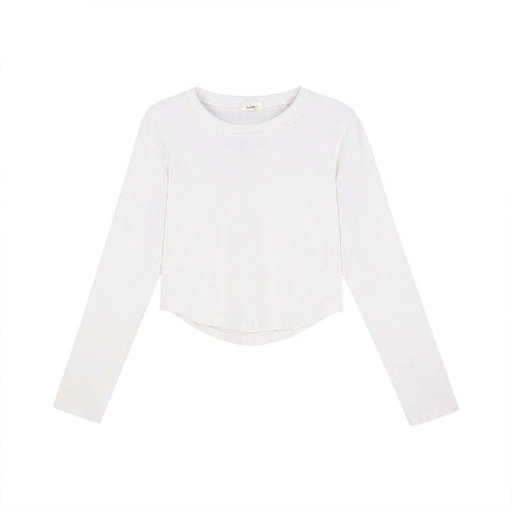 Damen Basic Langarmshirt Drune