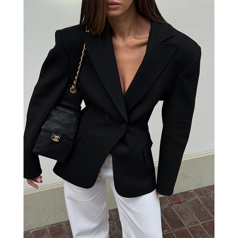 Damen Eleganter Oversize-Blazer Drune