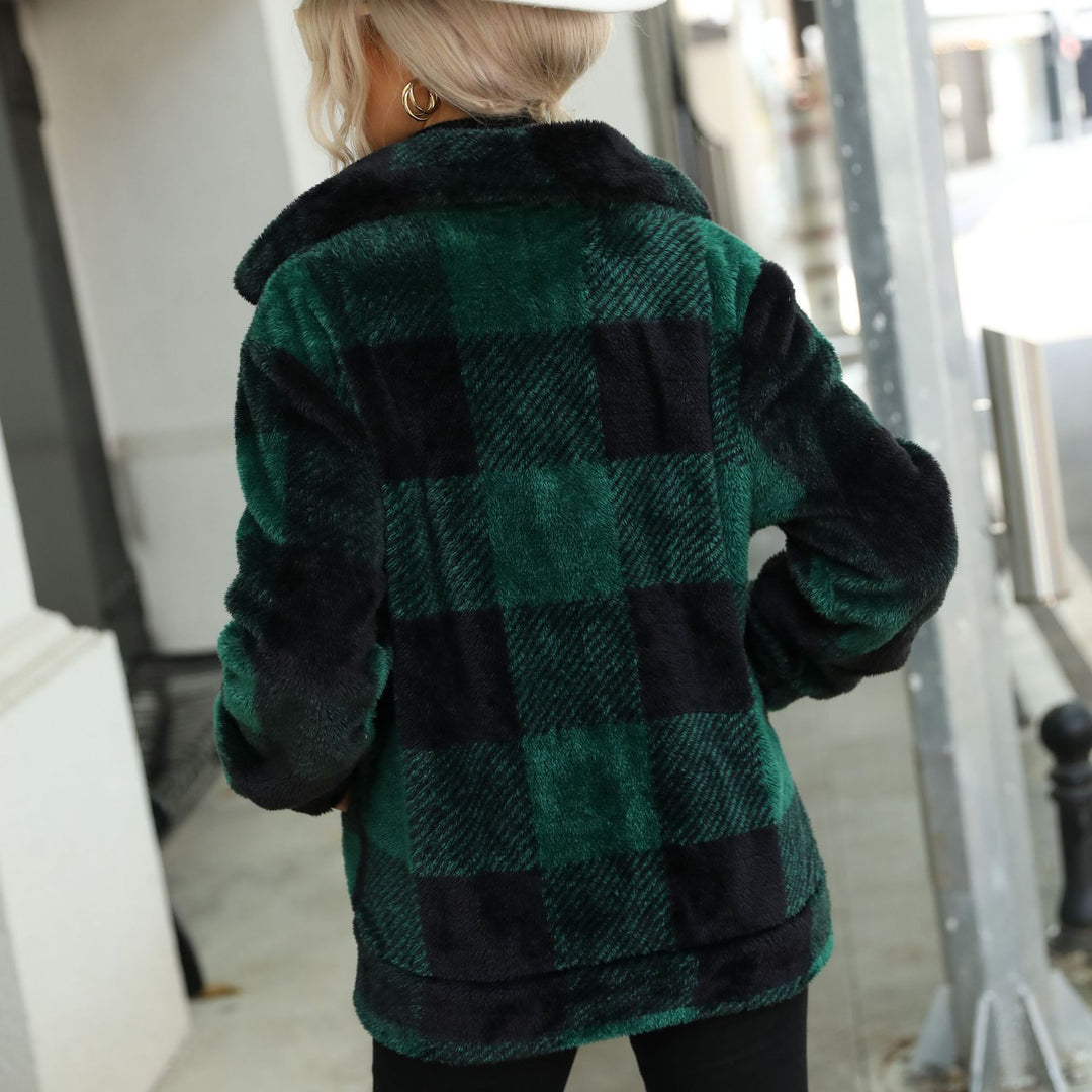 Damen Kuschelige Flanelljacke Drune