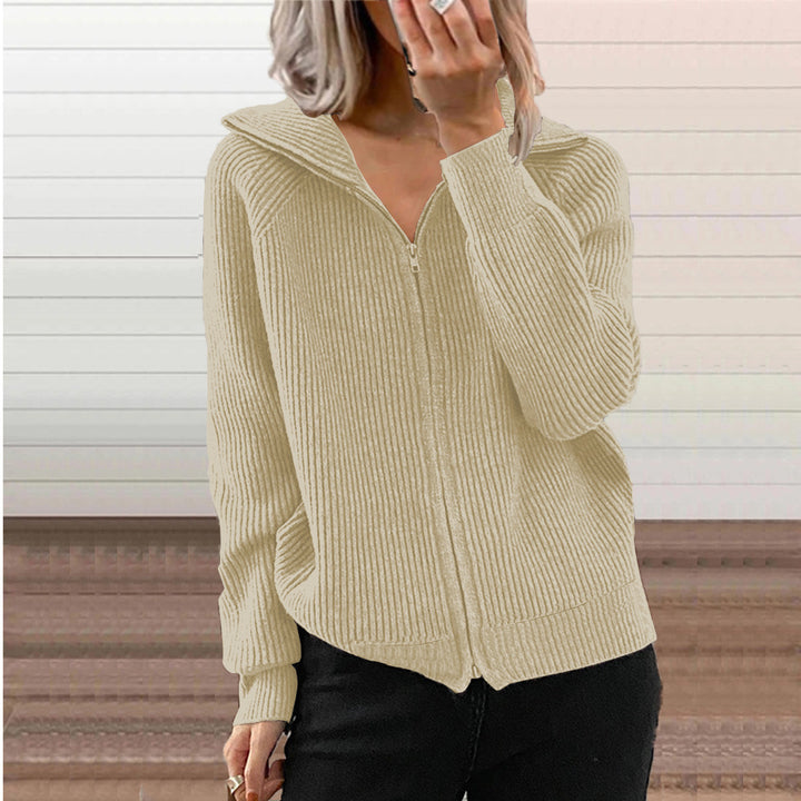 Damen Übergangsjacke mit strukturiertem Reißverschluss und Kapuze Drune