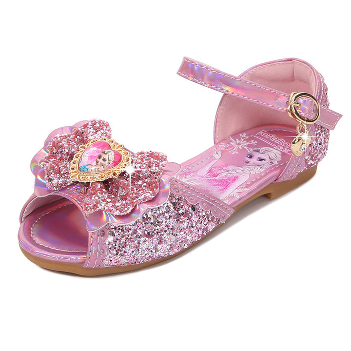 Mädchen Glitzernde Sandalen mit einzigartigem Blumenmotiv Drune