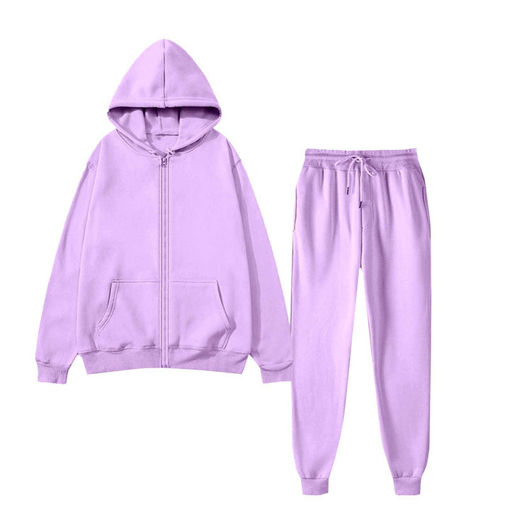 Damen Fitness-Set mit Kapuzenjacke und Jogginghose Drune