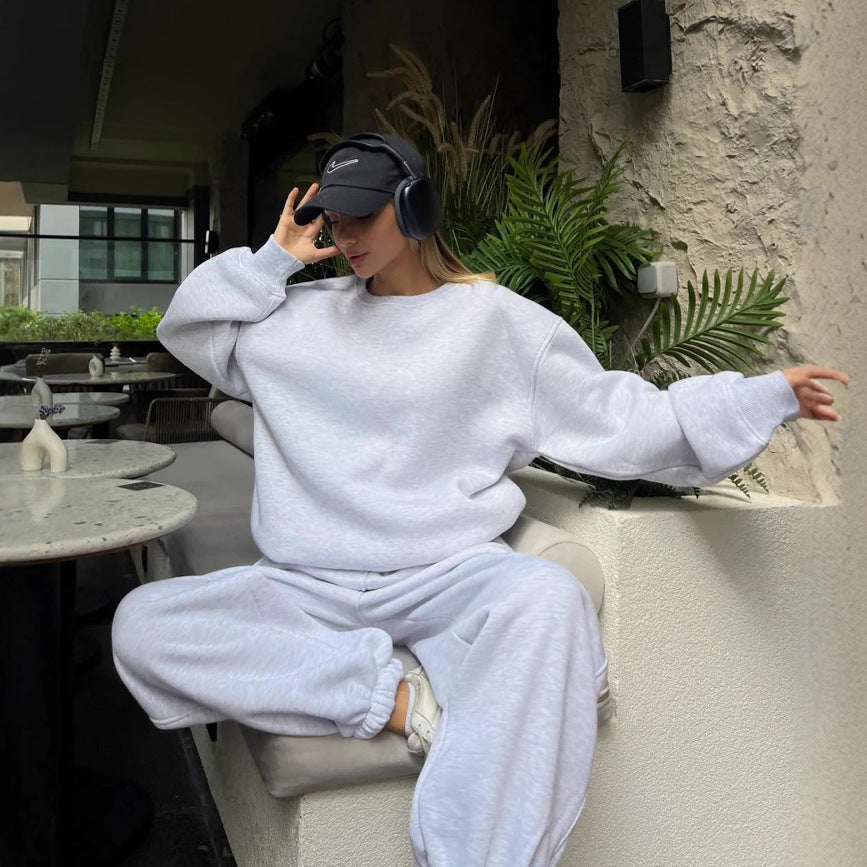 Damen oversized Sweat-Set mit Bündchen Drune