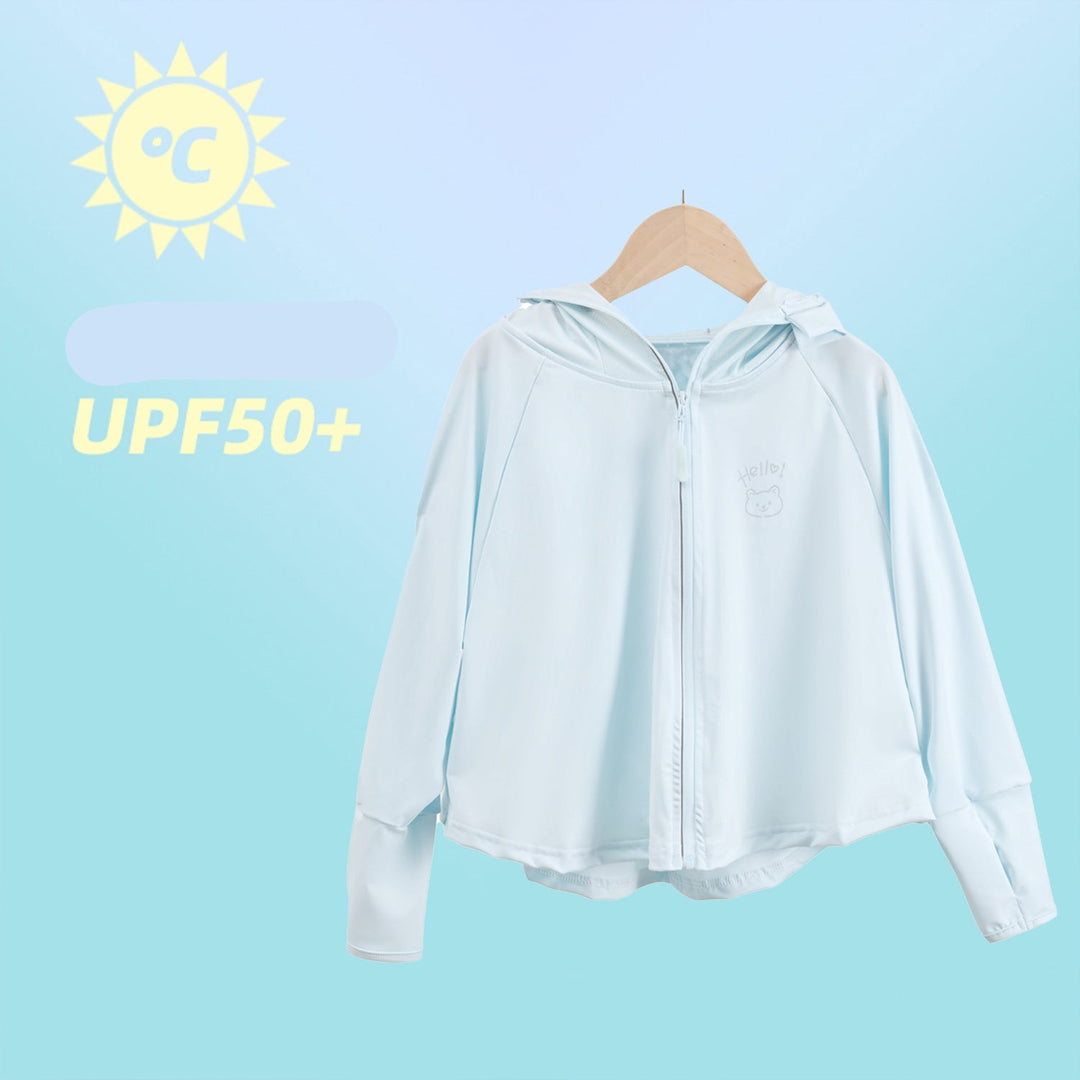 Damen sportliche UV-Schutzjacke mit Kapuze Drune