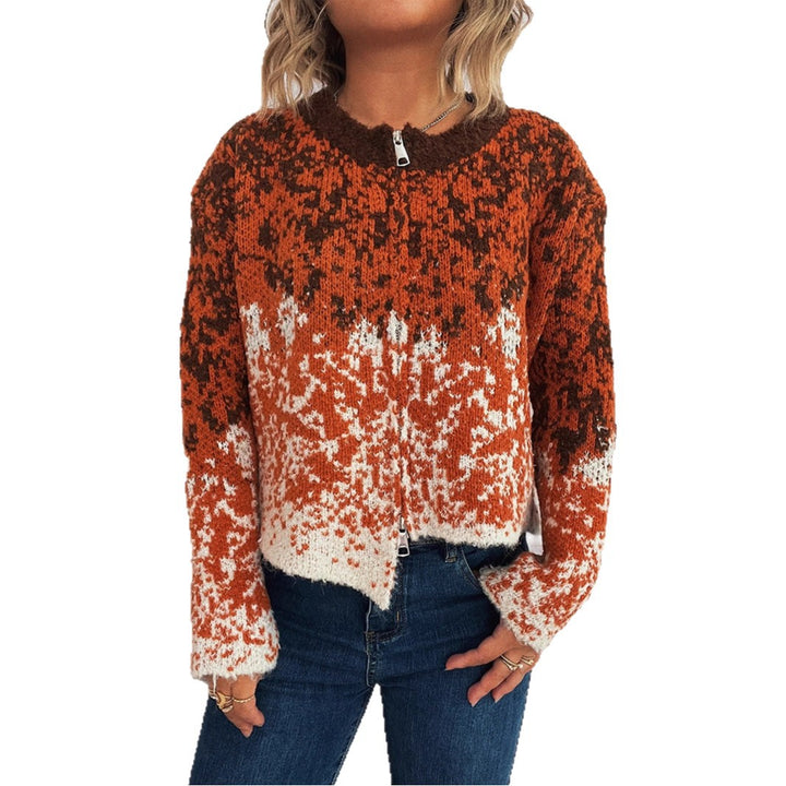 Damen gemusterte Strickjacke mit luxuriösem Design und modernem Schnitt Drune