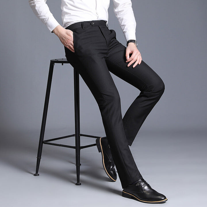 Herren elegante Slim-Fit Anzughose Drune