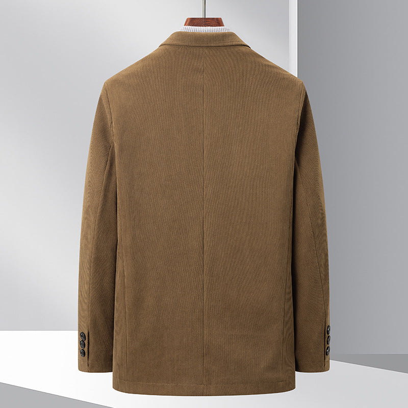 Herren eleganter Blazer mit strukturierter Oberfläche und praktischen Taschen Drune